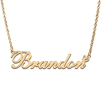 brandon name tag necklace personalized pendant jewelry gifts for mom daughter girl friend birthday christmas party present