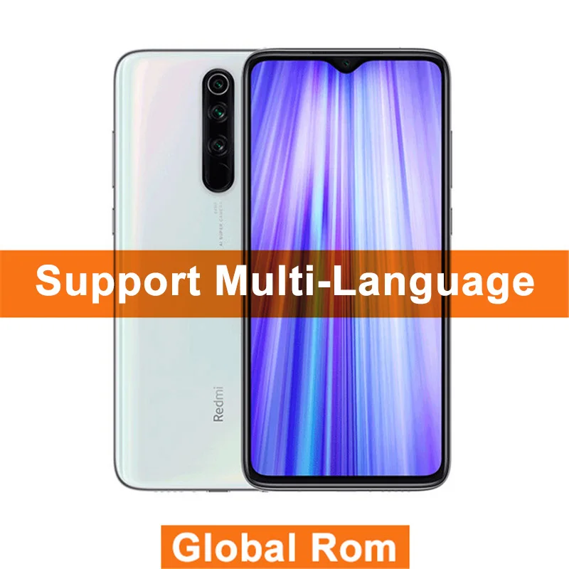 Global ROM White Xiaomi Redmi Note 8 Pro 8 Гб 128 ГБ MTK Helio G90T смартфон 64MP Quad задняя камера 6,5" полный экран мобильный телефон - Цвет: Global ROM White