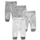 Повседневные брюки для новорожденных, зимние леггинсы для мальчиков и девочек, 4 шт.лот, 2022