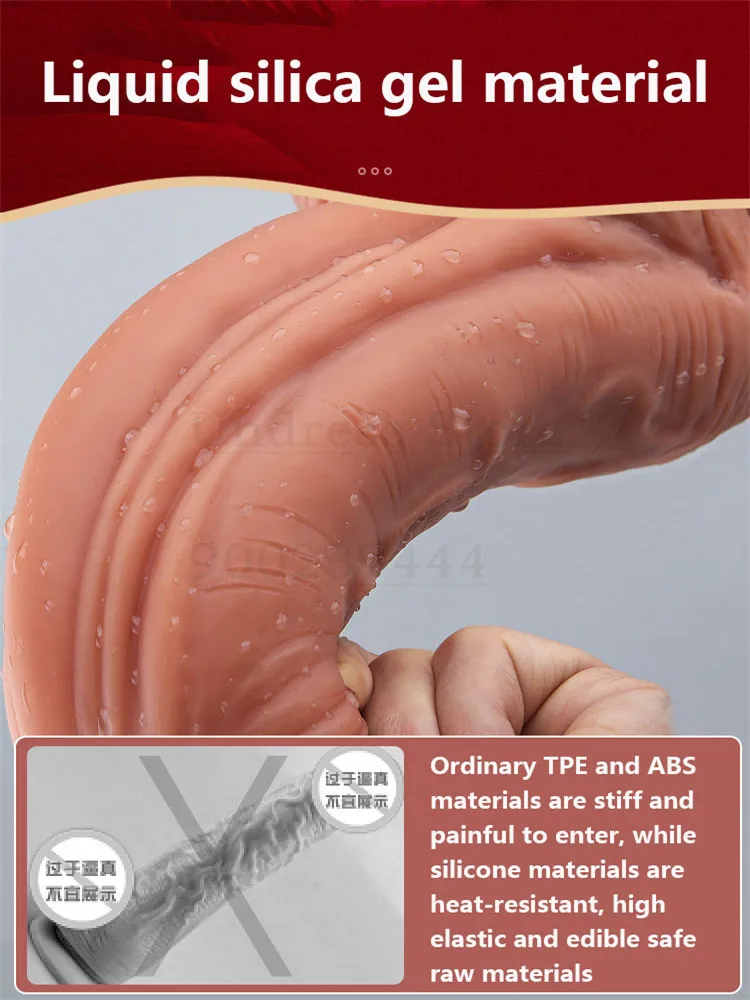 2021 большой силиконовый Реалистический Пенис для Для женщин с присоской