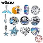 Женский кулон в виде морской звезды из серебра 925 пробы