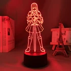 Аниме 3d светильник Сказочный хвост Эрза алый для детской спальни украшение ночсветильник Манга подарок для ее комнаты настольная лампа Сказочный хвост