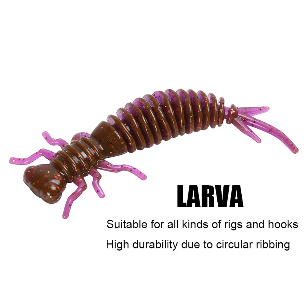 

2021 New Larva Soft Bait Specification 5.5cm 7.5cm 10cm Insect Soft Bait Lure Fake Bait Ocean Rock Fishing Bait