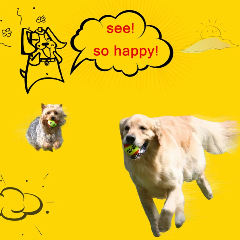 Симпатичный миниатюрный безопасный мяч для маленьких собак игрушечный щенков