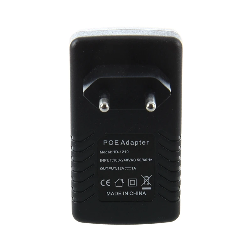 

EU12V1A POE Ethernet Network Adapter Connector Injector LAN 10/100Mbps