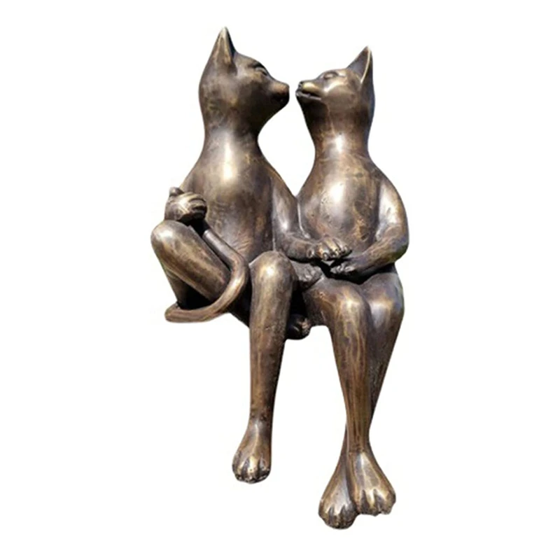 

Cat Dating Resin Crafts Ornaments European And American Simple Crafts