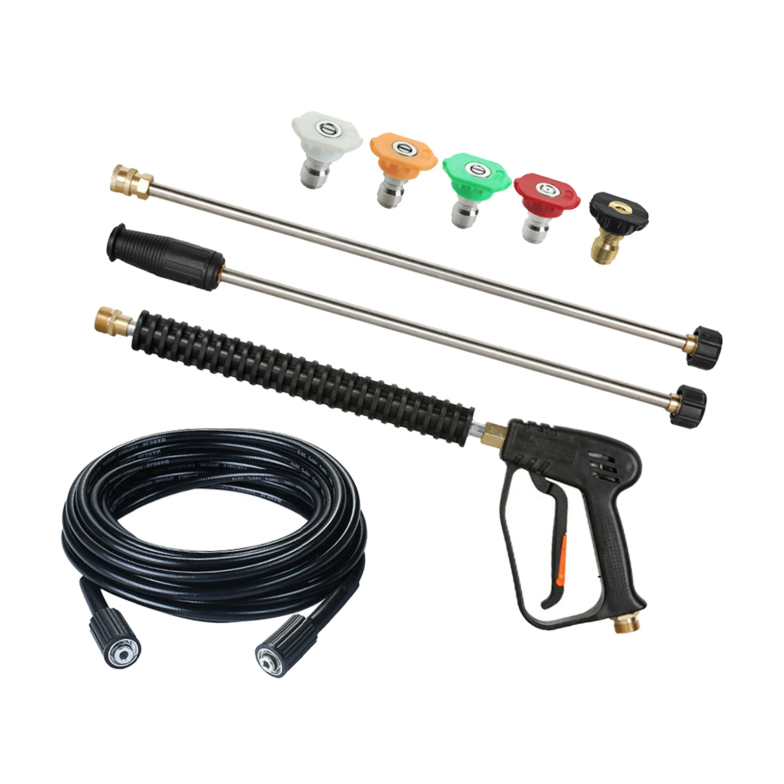 

Handheld Power 4000psi Pressure Washer Gun Wand Nozzle Kit M22 Fitting