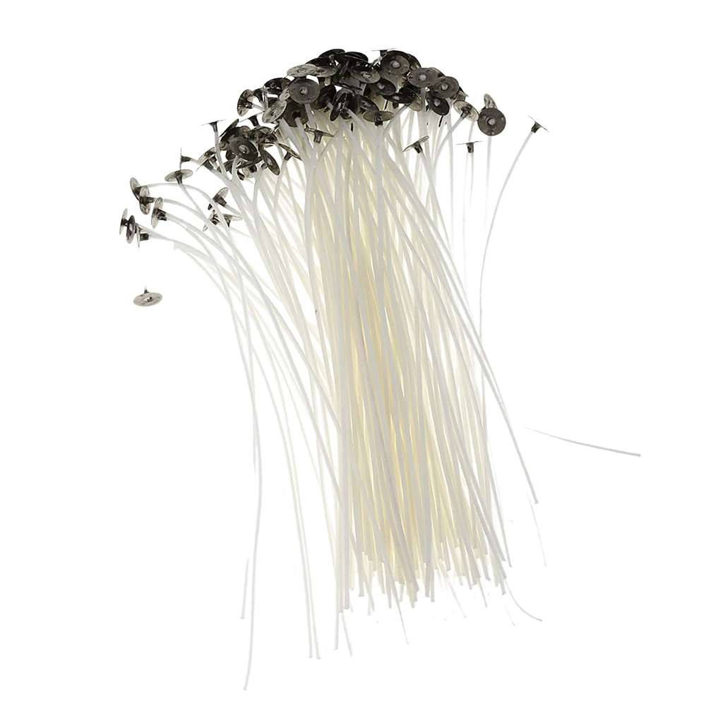 100 шт. вощеные фитили с экологически чистым материалом для изготовления свечей