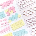 3 шт., пластиковые режущие формы для сережек