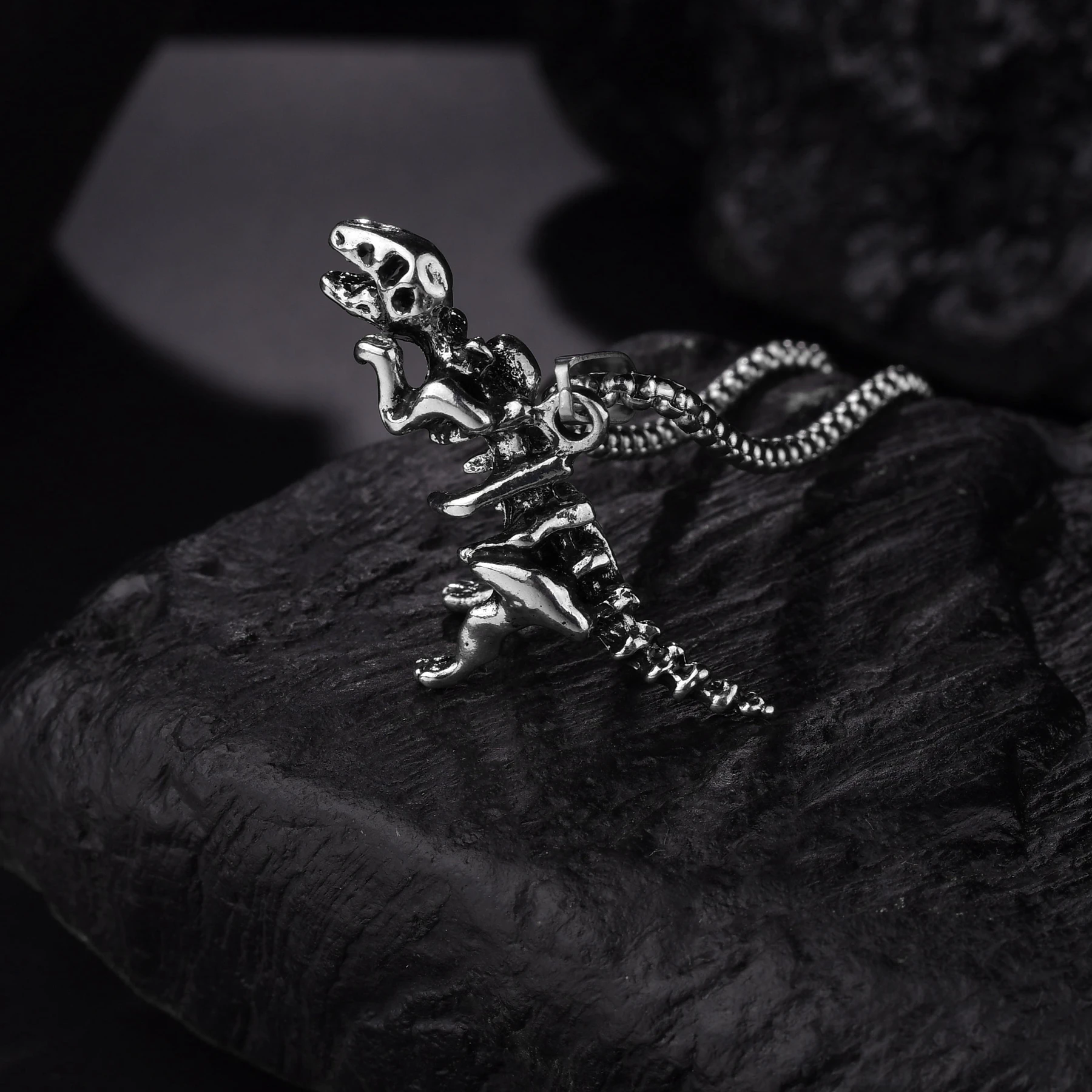 Сексуальное длинное ожерелье готический Тираннозавр Рекс скелет подвеска