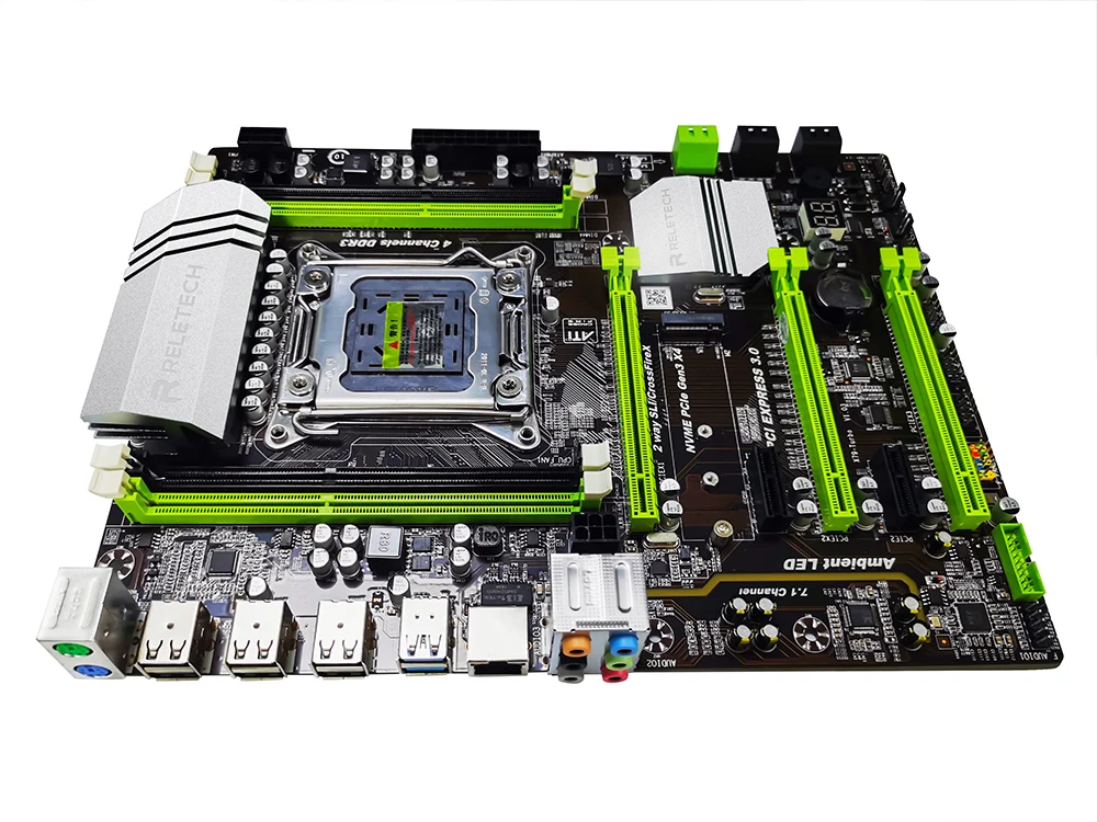 материнская плата Reletech x79 turbo lga 2011 ATX USB3.0 PCI E NVME M.2 SATA3 ssd 4xddr3 поддержка REG ECC память и
