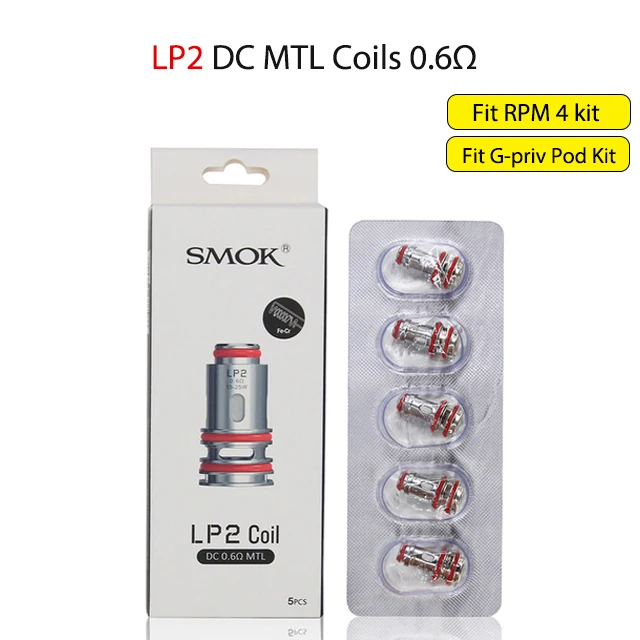 Оригинальный SMOK LP 1 2 катушки головки LP1 сетчатые сердечники для картриджа NOVO 4