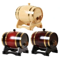1pc 3l wooden decanter retro decanter vintage oak wine barrel keg brewage beer for tequila wine whiskey