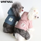 Зимняя флисовая толстовка UNIBULL для собак, одежда для домашних питомцев, пальто для собак, куртка, мягкая одежда для французского бульдога, одежда для собак с четырьмя ногами