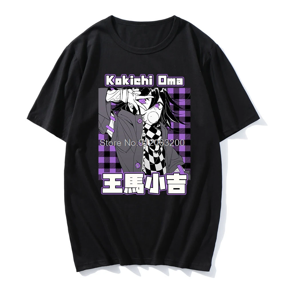 Футболка с круглым вырезом и принтом из аниме Danganronpa V3: Killing Harmony Oma Kokichi | Мужская