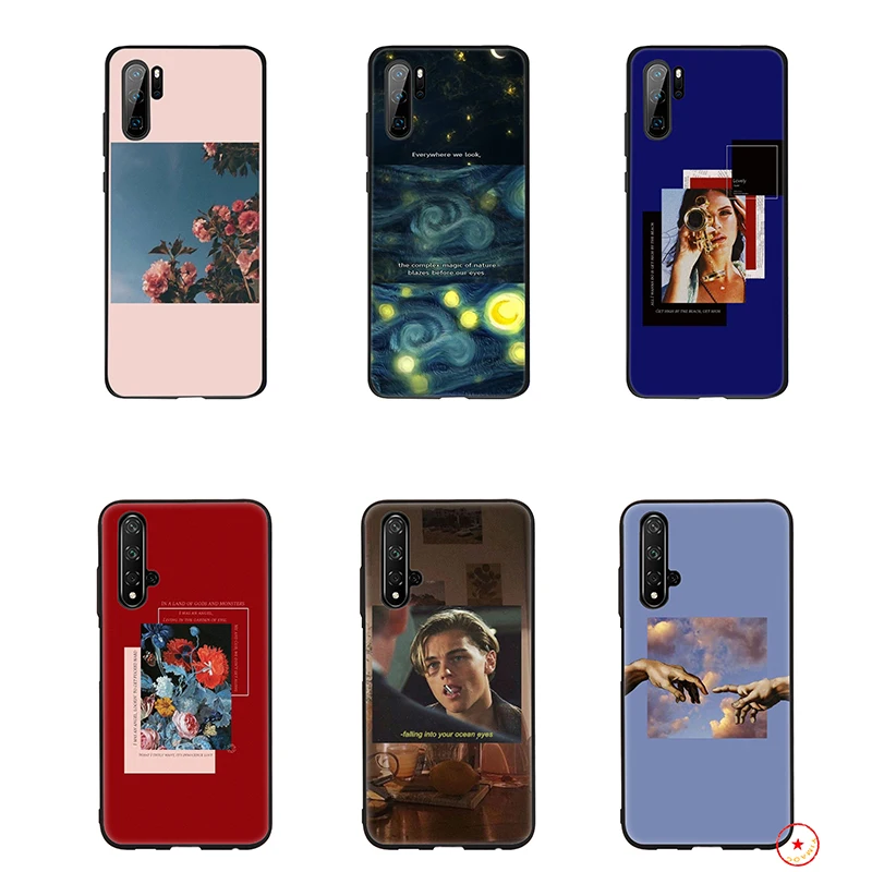 Art Aesthetic Van Gogh Mona Lisa Soft Silicone Case for Huawei P30 P20 P10 Lite Pro P Smart Plus 2018 2019 Z |