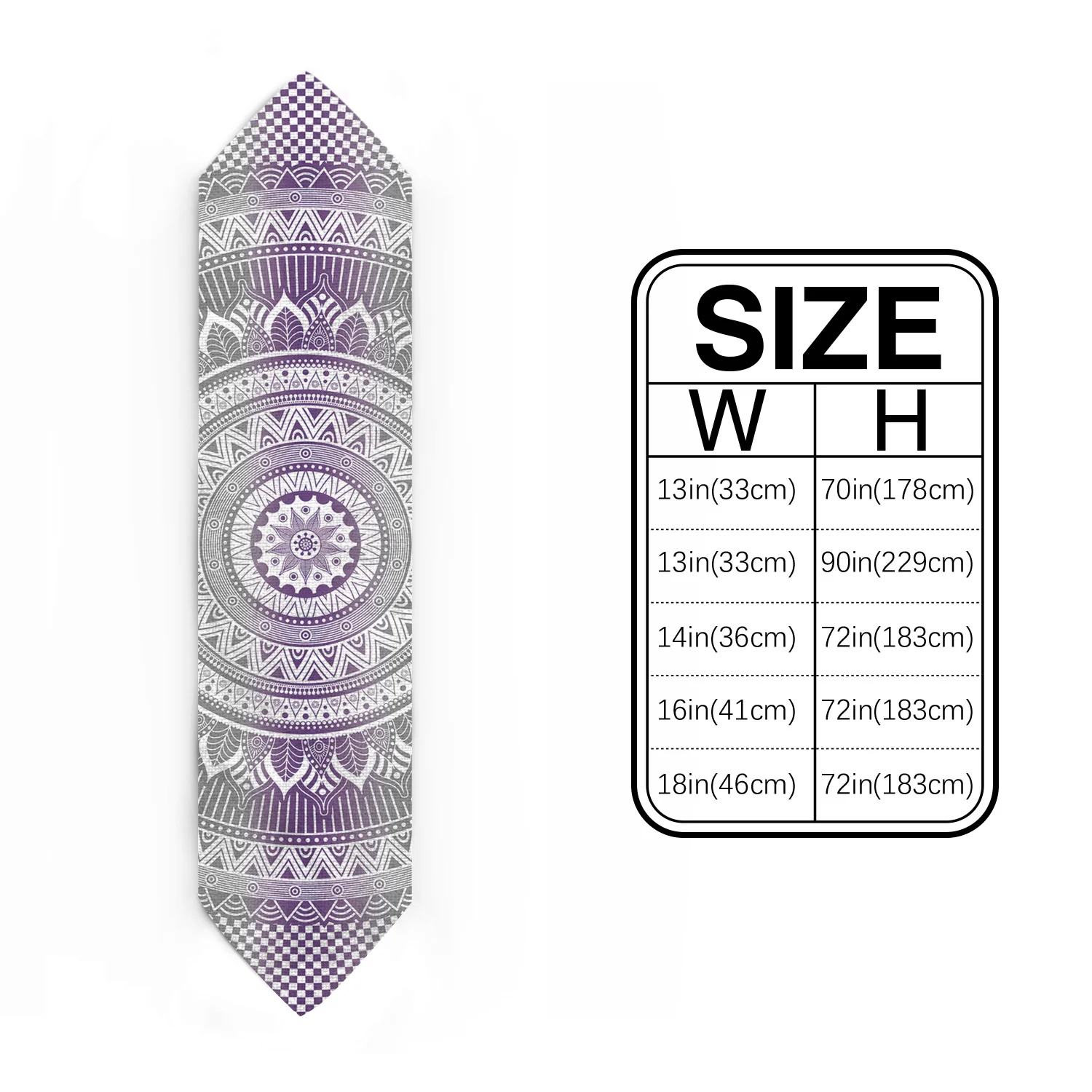 Настольный бегун s Хиппи Мандала искусство богемный современный ткань