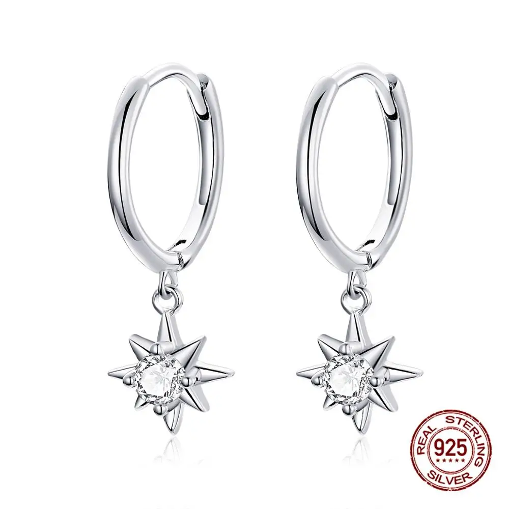 Женские серьги-подвески со звездой дизайнерские Роскошные серьги из