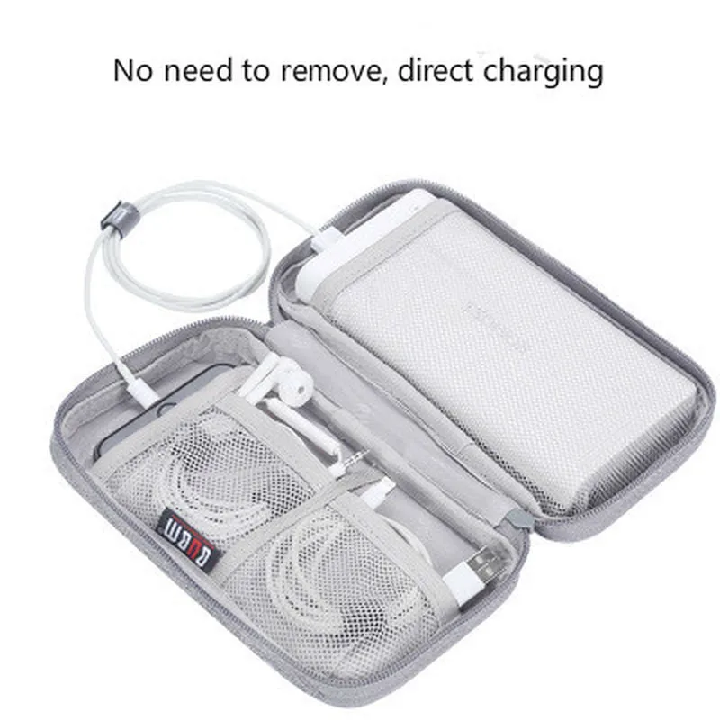 

Portable Power Source Storage Bag USB Data Cable Digital Cable,Data Line Storage Bags Earphone Pouch Outdoor Travel Organizer