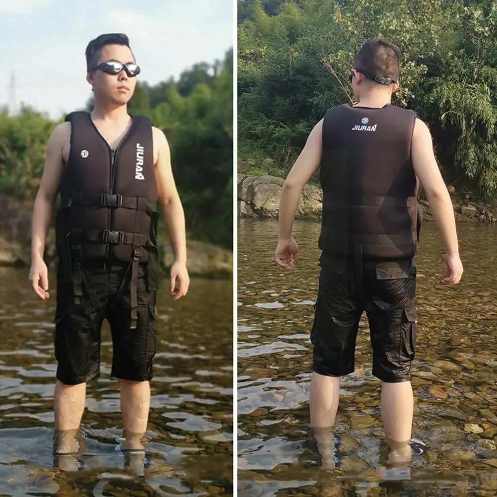 

New Universal Outdoor Swimming Boating Skiing Driving Jacket Buoyancy Neoprene Sports Vest For Adult Water Life Jacket Chil U3C5