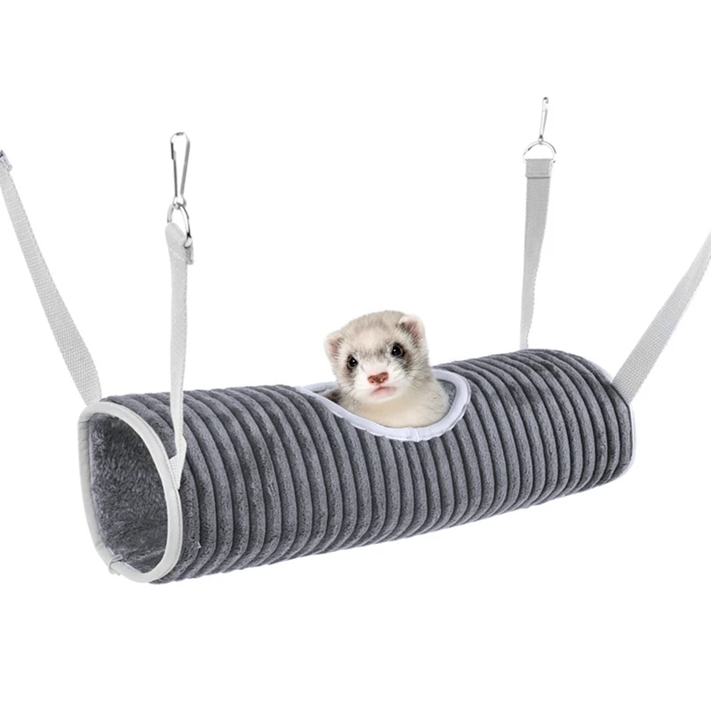 Зимний Теплый Гамак туннель для хомяка маленьких животных слайдер сахара