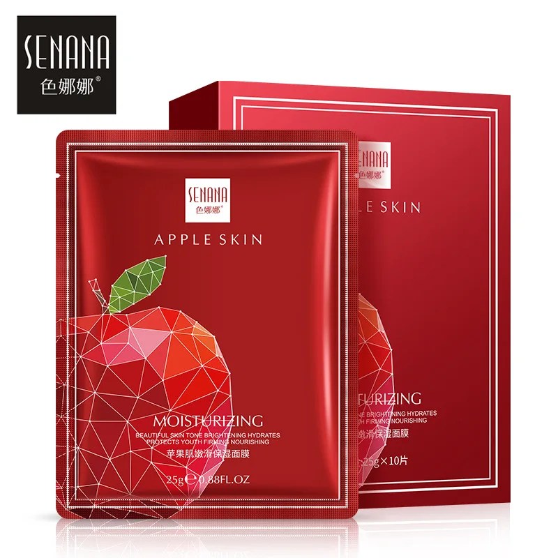 

Apple mask for face cosmetics Chin mask moisturizing mask for face women seaweed Face mask set acne Oil-control facial mask skin
