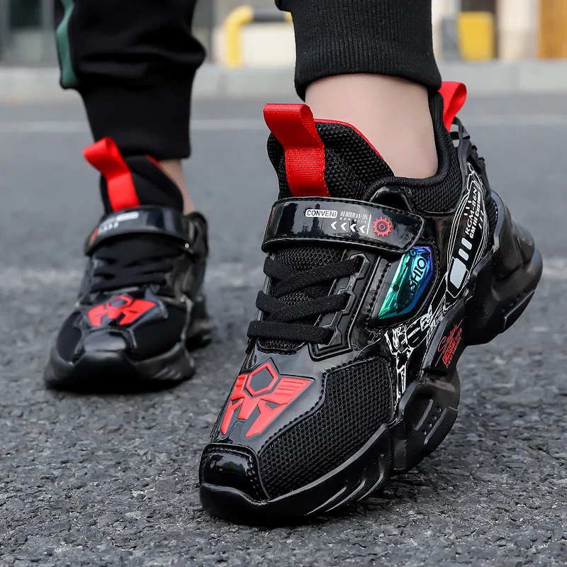 

Mechanical - Light Children's Sports Shoes, Antiskid Walking Shoes, High Quality, Autumn and Winter