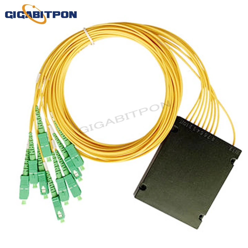 1*8 FTTH ABS optical PLC with sc connector splitter SC APC 1.5m long PLC splitter 10pcs