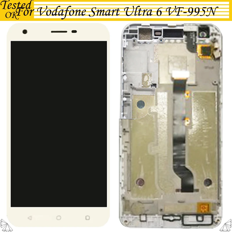 100% протестирован для Vodafone Smart Ultra 6 VF 995N VF995N VF995 ЖК дисплей с сенсорным экраном и