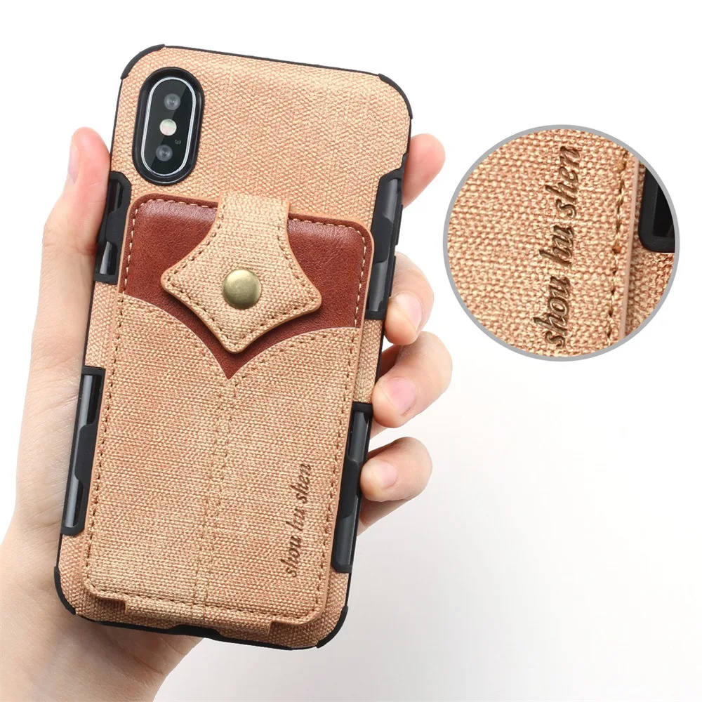 Роскошный Вертикальный флип-чехол с карманом для карт чехол iPhone 6 6s 8 7 Plus X XR XS MAX 11 12