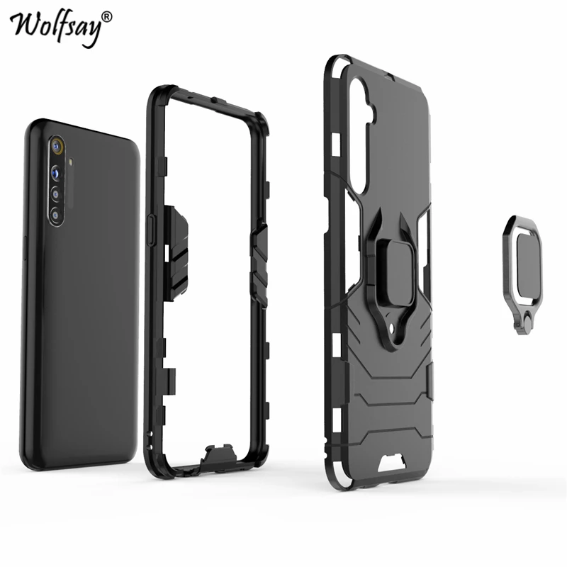 Для Realme XT чехол противоударный защитный металлический держатель для пальца чехол для телефона для Realme XT X2 защитный чехол Realme XT X2 K5 730G