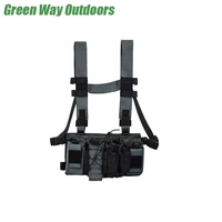 tactical chest rig foldable pack pouch multi pocket lightweight outdoor camping hiking accessories