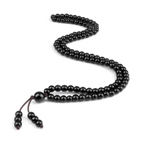 108 mala black white onyx stone beads bracelets necklace men natural lava stone strech bracelets women charm amazonite jewelry