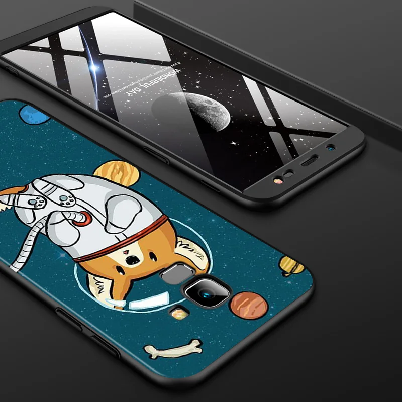 

Cute Corgi Dog For Samsung Galaxy J2 J3 J4 Core J5 J6 J7 J8 Prime Duo Plus 2018 2017 2016 Black Phone Case