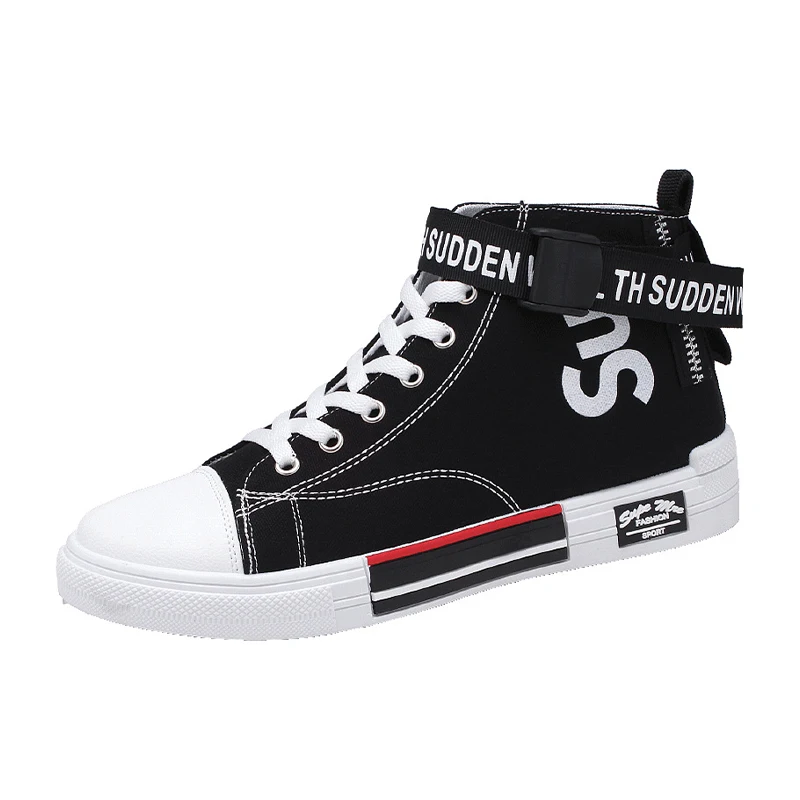 2020 г. Новая модная мужская обувь на плоской подошве с высоким берцем повседневная