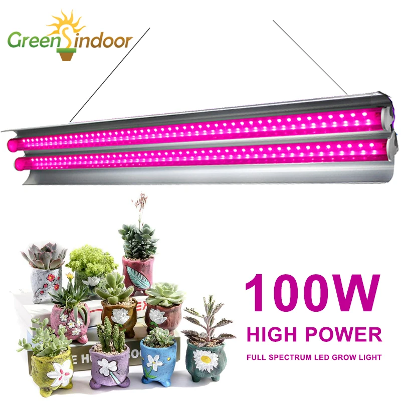 

Full Spectrum 100W LED Grow Light Indoor Strip Growth Lamp For Plants Growing Tent Fitolampy Phyto Seed Flower Growth Light Bulb