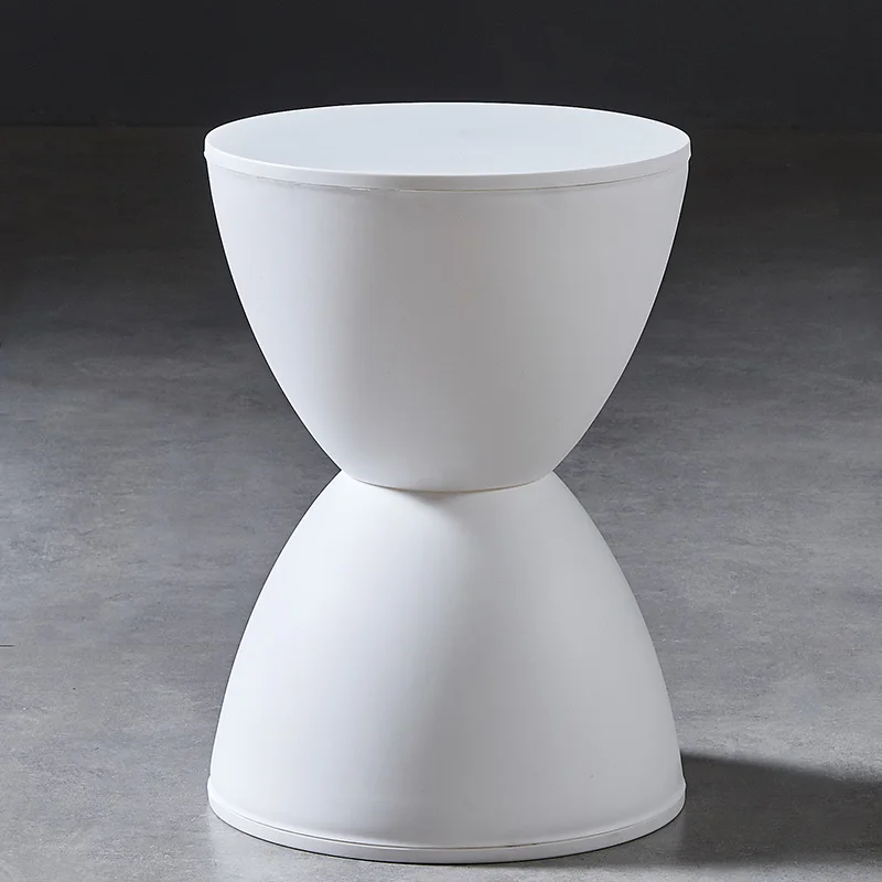 Скандинавский пластиковый табурет для гостиной круглый современный удобный