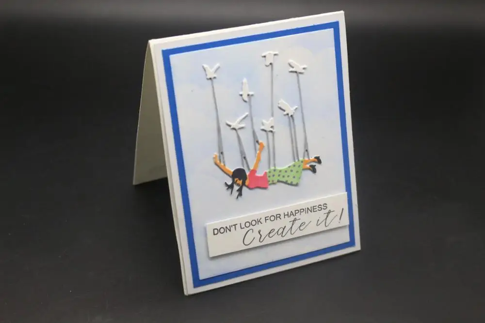 Птица Новое поступление скрапбукинг dreamer девушка металлическая резка высечка