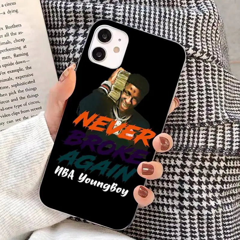 

Rapper Youngboy Never Broke Again Phone Case for iPhone 8 7 6S Plus X 5S SE 2020 XR 11 12 mini pro XS MAX