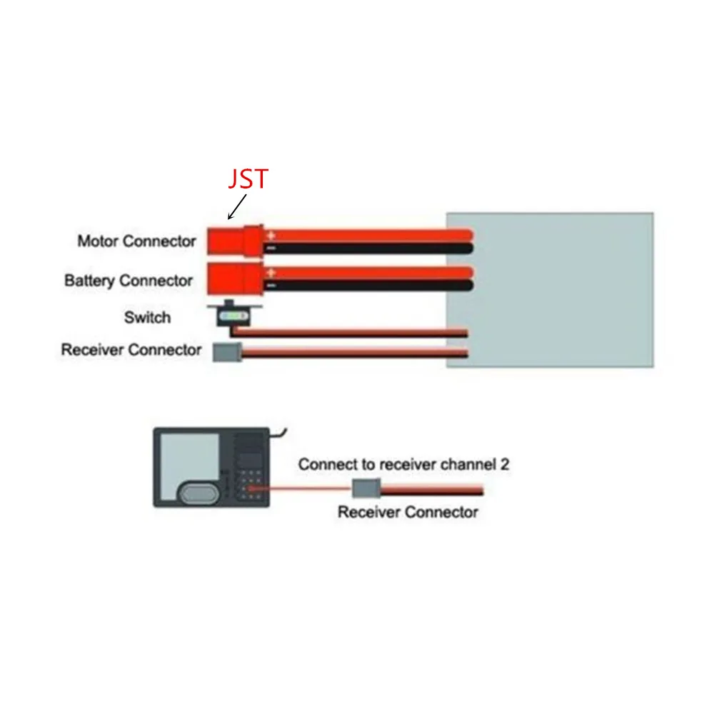Щеточный регулятор скорости двигателя ESC 10 А 20 с тормозом для радиоуправляемых