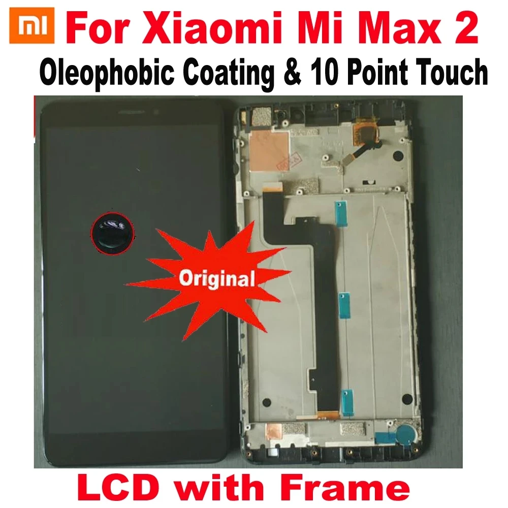 100% Оригинальный сенсорный ЖК-дисплей для Xiaomi MI Max 2 MAX2 10 точек Сенсорная панель