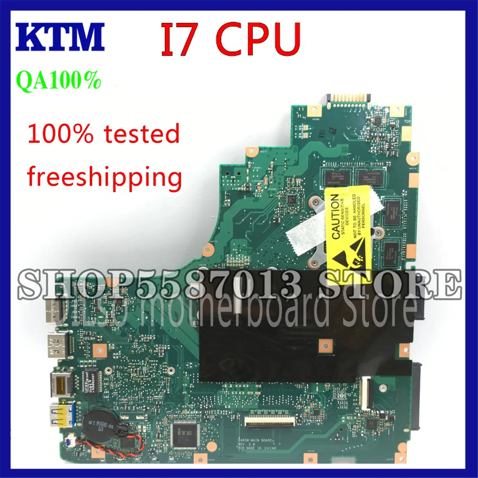 

KEFU K46CM I7 CPU For ASUS K46CB K46CA K46CM K46C S46CM Laptop Motherboard GT635M with cpu I7-3517U on board FREESHIPPING
