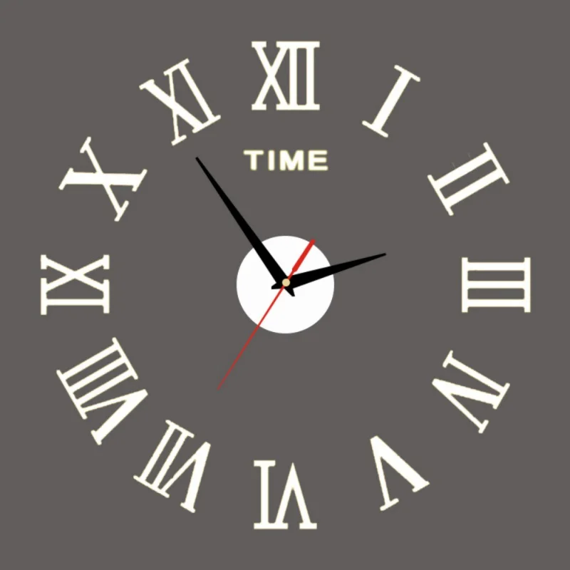 AS show Wall Clock Digital Watch Home Clocks Living Room Sticker Home Decor Relojes Adhesivos Decorativos Para Paredes - Цвет: AS show