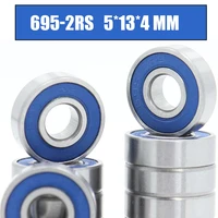695rs bearing 10pcs 5x13x4 mm abec 3 hobby electric rc car truck 695 rs 2rs ball bearings 695 2rs blue sealed
