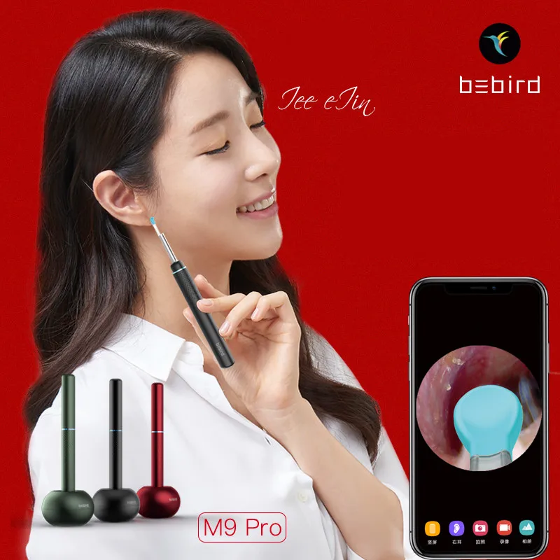 Bebird M9 Pro Smart HD Visual Ear Stick Cleaner Endoscope 300W Mini Camera Otoscope Borescope Health Care Ear Wax Removal Picker