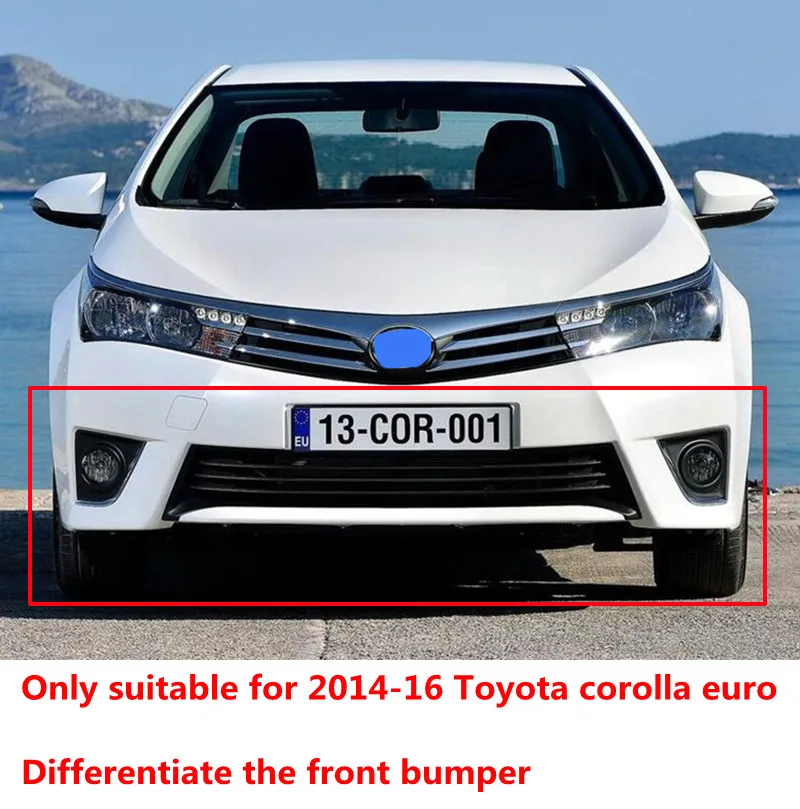 Для пары Toyota Corolla Splitter Губы передний автомобильный спойлер 16 передний бампер диффузор протектор кузова Комплект спойлер Corolla