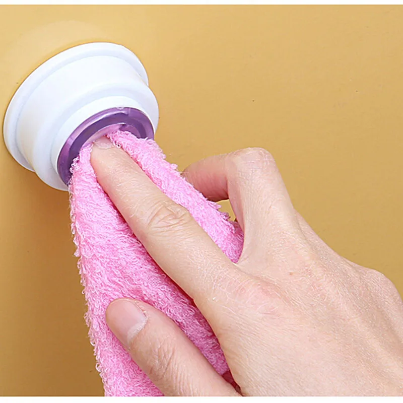 

1PC Bathroom Kitchen Wall Shelf Wash Cloth Clip Holder Clip Storage Rack Bath Room Storage Hand Towel Rack Supplies