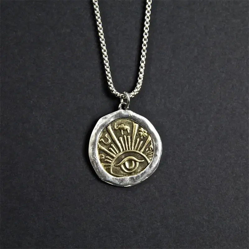 

Evil Eye Good Luck Women Men Pendant Necklaces Masculine Charm Chain Necklace Party Fashion Jewelry Accessories