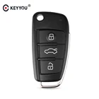 Брелок для автомобильного ключа-пульта, 10 шт., для Audi A2 A3 A4 A6 A6L A8 Q7 TT