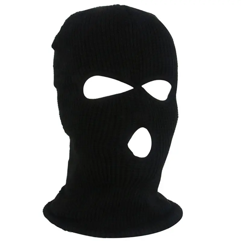 

Halloween 3-Hole Knitted Full Face Cover Winter Warm Neon Balaclava Mask Hat Dropshipping